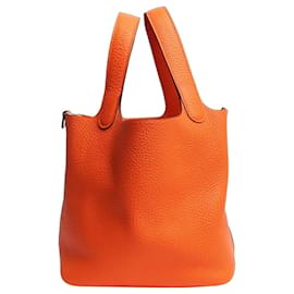 Hermès Bolso Picotin Orange con candado