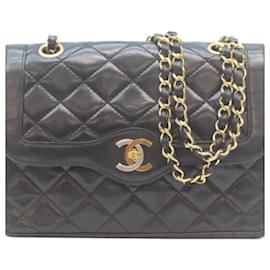 Borsa a Spalla Chanel Lambskin Double Flap Mini Matelassé