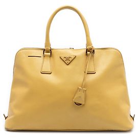 Borsa Prada Yellow Large Saffiano Lux Promenade
