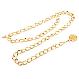 Chanel 31 Rue Cambon Medaillon Kettengürtel Gold CC vergoldet