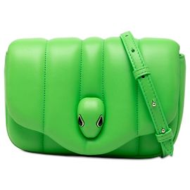 Bulgari Borsa a tracolla convertibile Bvlgari Green Ambush in nappa Serpenti