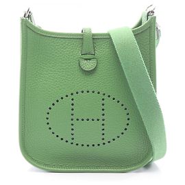 Hermès Borsa a tracolla Hermes Evelyne TPM Amazon Vert Yucca