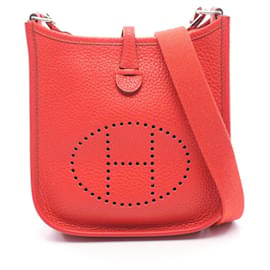 Borsa a tracolla Hermes Evelyne TPM Rossa - Hermès