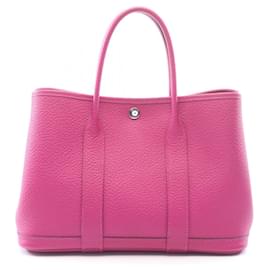 Borsa Tote Hermes Garden Party in Rose Purple - Hermès