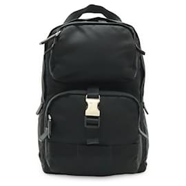 Borsa a tracolla in nylon e pelle Prada