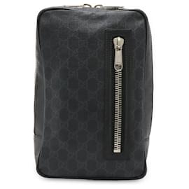 Borsa a tracolla Gucci GG Supreme Web Stripe
