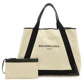 Balenciaga Navy Cabas M Tote Bag Tasche