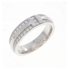 Tiffany T Narrow Band Ring in White Gold with Diamond - Tiffany & Co