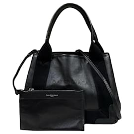 Borsa a tracolla Balenciaga Navy Cabas XS