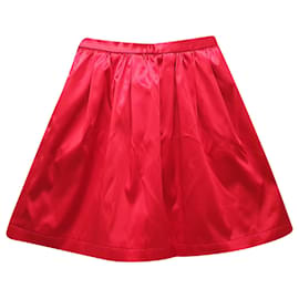 Mini gonna a trapezio MSGM in acetato rosso - Msgm