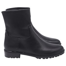 Botines City Zip en piel negra Stuart Weitzman