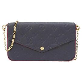 Pochette Felicie Monogram Empreinte Louis Vuitton M64099 Bolsa de Ombro