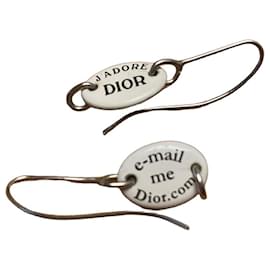 Dior J'adore Dior und e-mail me Dior.com Emaille-Ohrringe