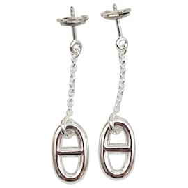Silver chain earrings, Farandole, MM - Hermès