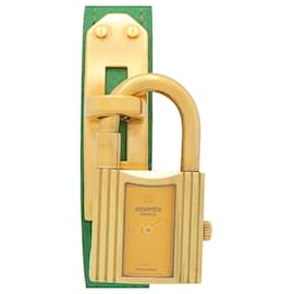 Hermès Kelly Watch Gold Plated Leather Strap