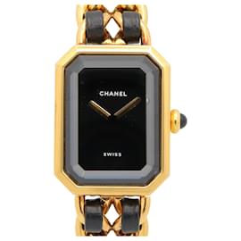 Chanel CHANEL Première M vergoldete Armbanduhr