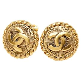Orecchini a clip Chanel Coco Mark placcati oro