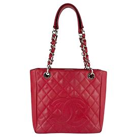 Borsa Chanel in pelle di vitello martellata rossa