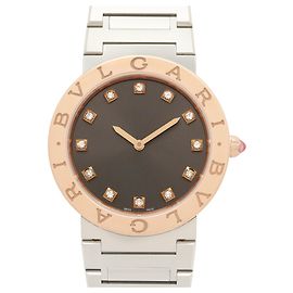 Bulgari Reloj de pulsera gris para mujer Bvlgari con 12 diamantes