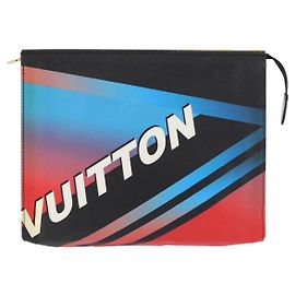 Louis Vuitton Kulturbeutel Limited Edition Race Print Canvas 26