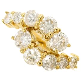 18K Gelbgold-Ring mit Diamant - Autre Marque