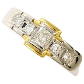Eleganter Ring aus Platin und Gelbgold - Autre Marque