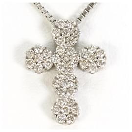 Autre Marque Collana in oro bianco 18K e diamanti