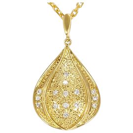 Autre Marque Collar de oro amarillo de 18K con diamante
