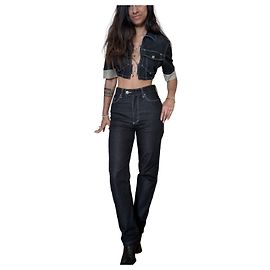 Jean Paul Gaultier Conjunto Denim SS1998 Frida Kahlo