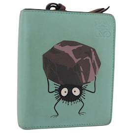 LOEWE LOEWE �~ Studio Ghibli Suswatari Portafoglio in Pelle Verde Oro Autentico 167344M