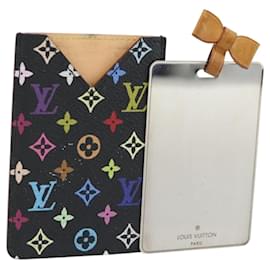 LOUIS VUITTON Monogram Multicolor Etui Miroir Mirror Black M92651 Auth 178885A - Louis Vuitton