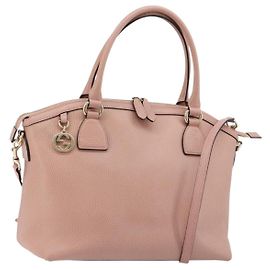 Borsa GUCCI in pelle 2way Oro Rosa 449651 Auth bs35273A