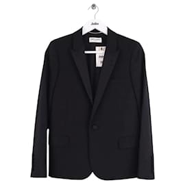 Saint Laurent Blazer de lana negro