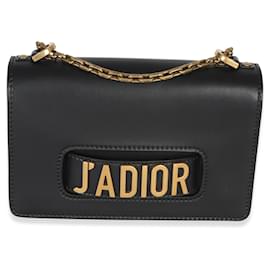 Borsa a tracolla con catena J'Adior in pelle di vitello liscia nera Christian Dior