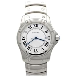 Cartier Santos Round MM W20027K1 SS Quarz Uhr