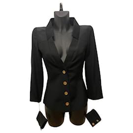 Chanel schwarzer Blazer S/S 01 von Karl Lagerfeld