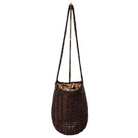 Roberto Cavalli Borsa a Secchiello in Pelle Intrecciata