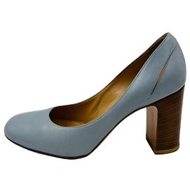 Dries Van Noten Décolleté in pelle azzurro cielo
