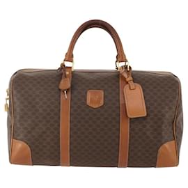 Céline Borsa Boston Celine Vintage Macadam in tela e pelle