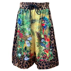 Dolce & Gabbana Tropical Leopard Shorts