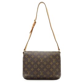 Louis Vuitton Bolso bandolera Musette Tango en lona con monograma marrón vintage