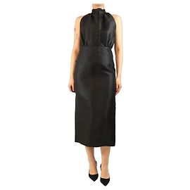 Autre Marque Schwarzes Lurex-Etuikleid - Größe UK 10