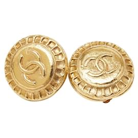 Orecchini a clip Chanel Coco Mark placcati oro