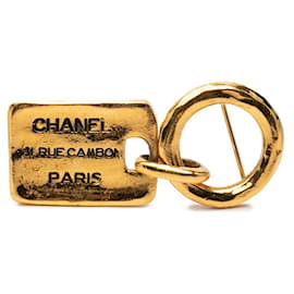 Spilla Chanel placcata oro