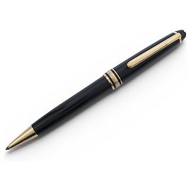 CANETA ESFEROGRÁFICA VINTAGE MONTBLANC MEISTERSTUCK CLASSIQUE DOURADA MB132453 PRETA