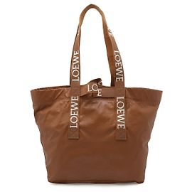 Borsa a tracolla shopper pieghevole Loewe Marrone
