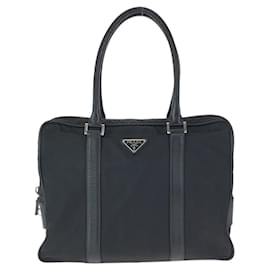 Tote Prada Nylon Leather Tessuto Saffiano Logo