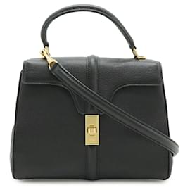 Bolsa de mão de couro Celine 16 Small Preta - Céline