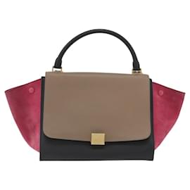 Céline Borsa Trapeze Celine in pelle con scamosciato Medium