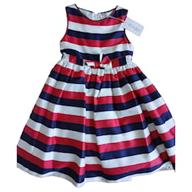 Piccola Doll Gestreiftes Mädchenkleid - Autre Marque